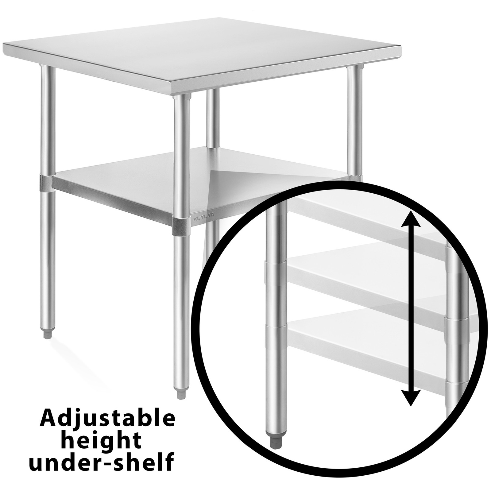 24×30 Stainless Steel Table, NSF Commercial Restaurant Kitchen Prep & Work Table