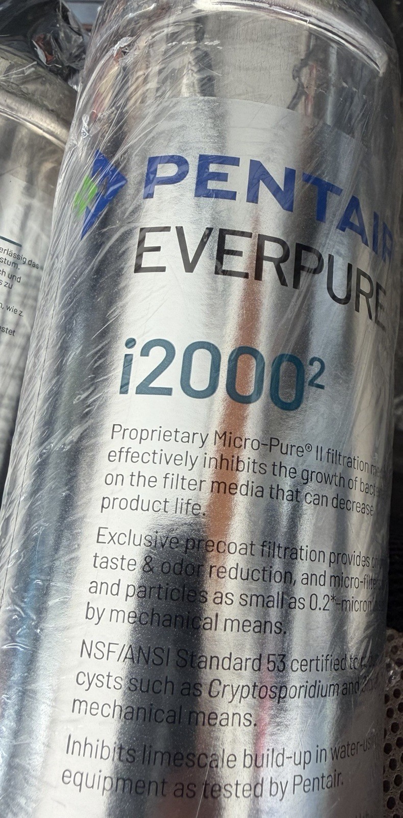 Pentair Everpure i2000² Submicron Ice Machine Filter