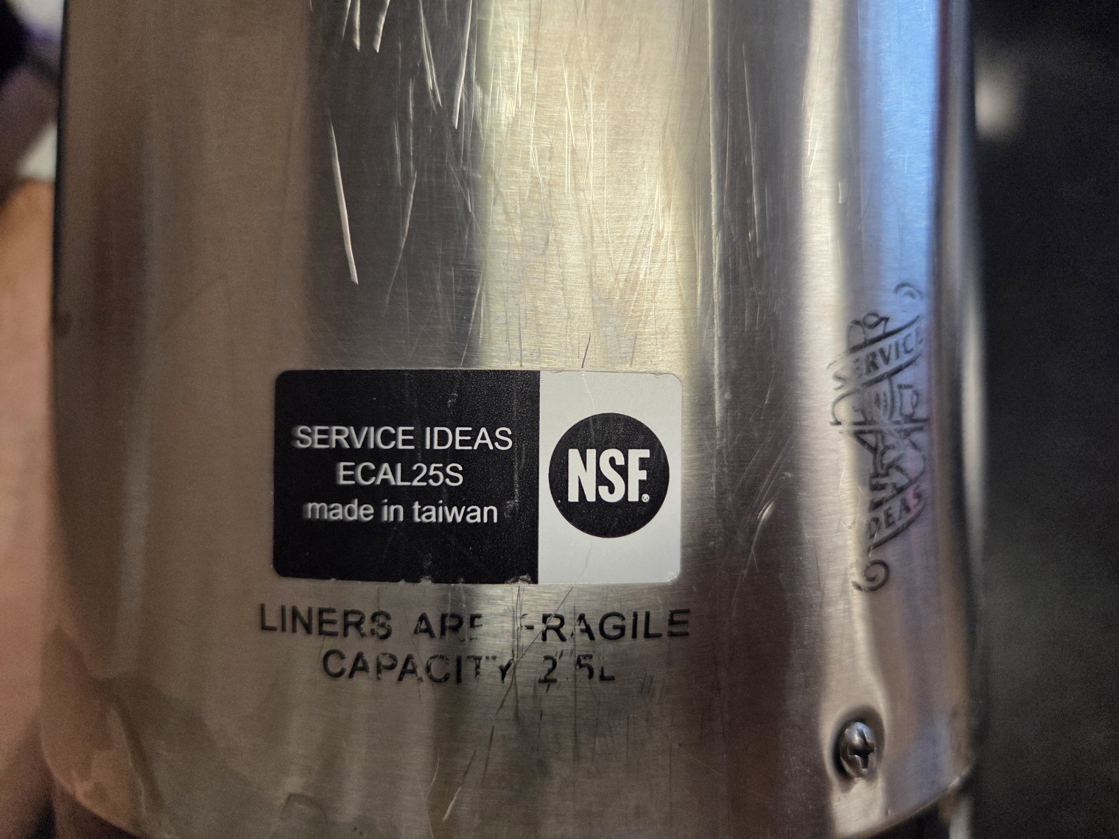USED Service Ideas 2.5L Stainless Steel Air Pot ONE (1) AIR POT ONLY