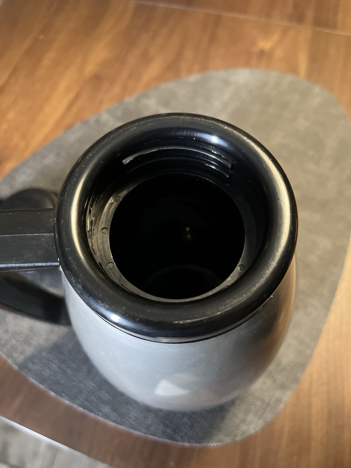 Service Ideas Thermos-Serve 1 liter w/ Push-Button Lid Metallic Gray