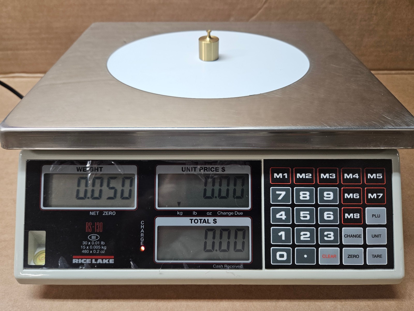 Rice Lake NTEP Retail Scale Legal-For-Trade Model RS-130 30 LB X .01 LB…