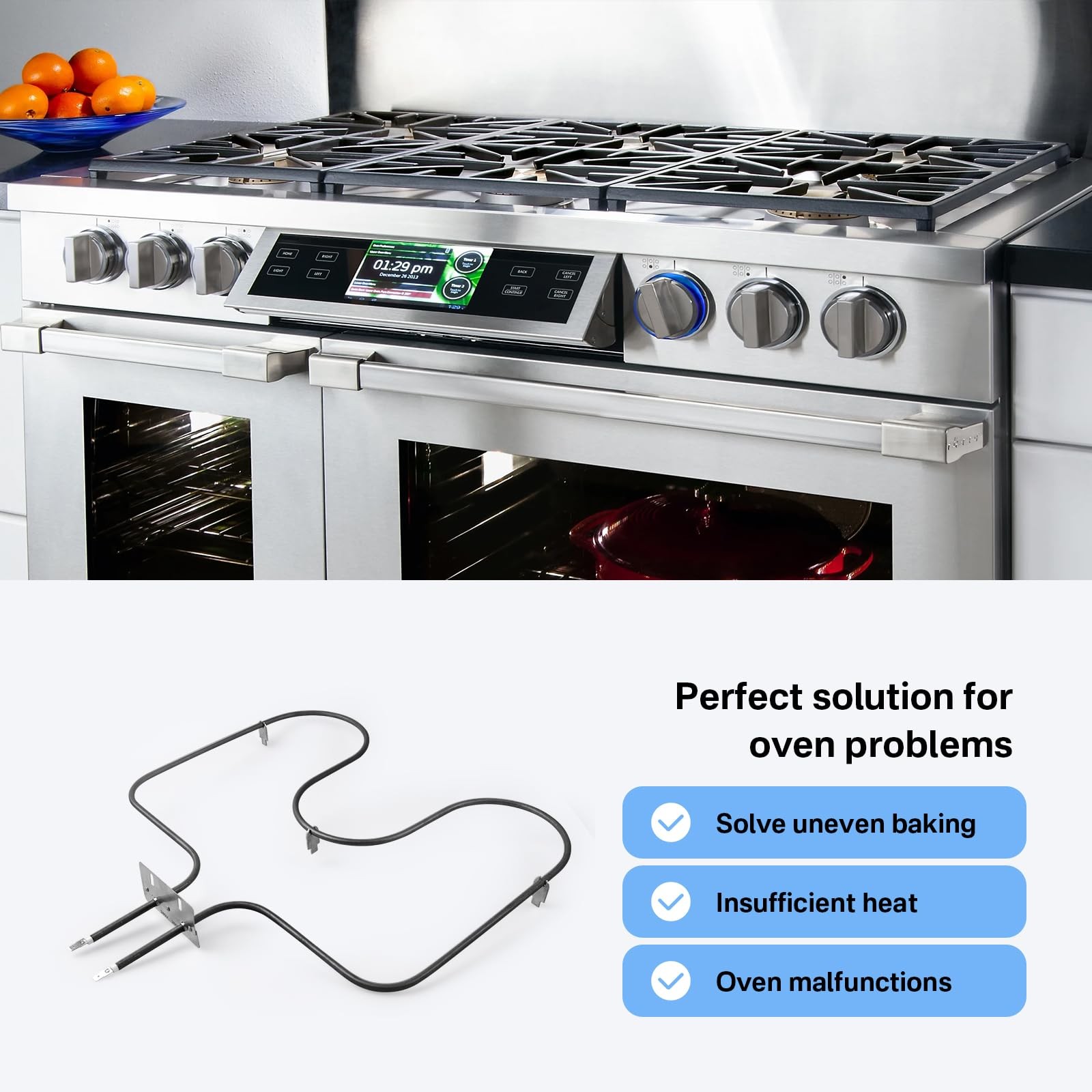 Oven Bake Element Fits for Amana Whirlpool ARR630 ART6110 77001094…