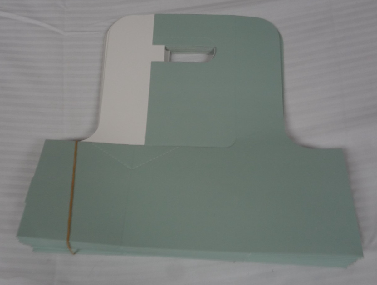 2 Cup Drink Carrier with Handle 11 Pack Kraft Paperboard to Go SAGE GREEN