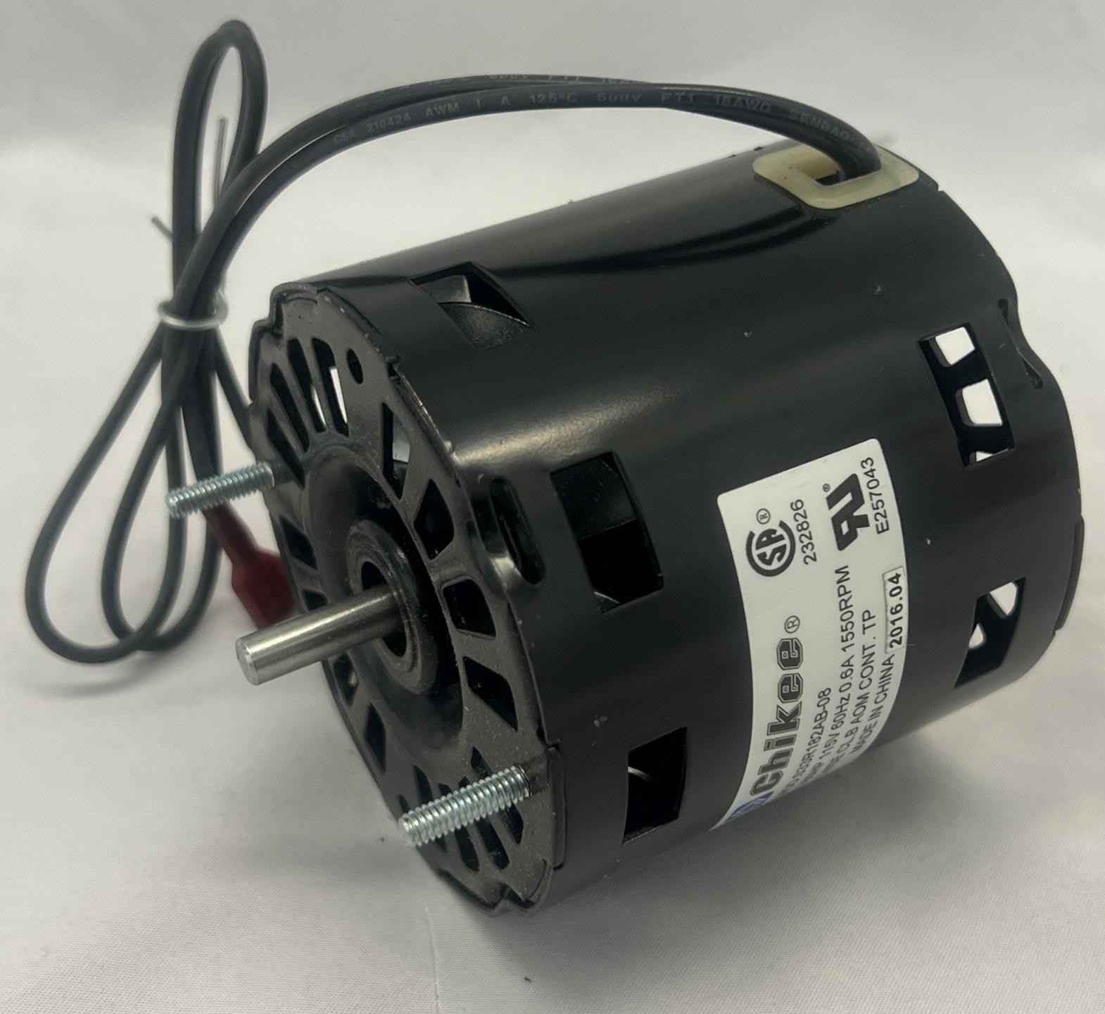Accurex Motor , CHIKEE S33R182AB-08, 1/80 HP, 115V, 60HZ, 0.6A, 1550 RPM,