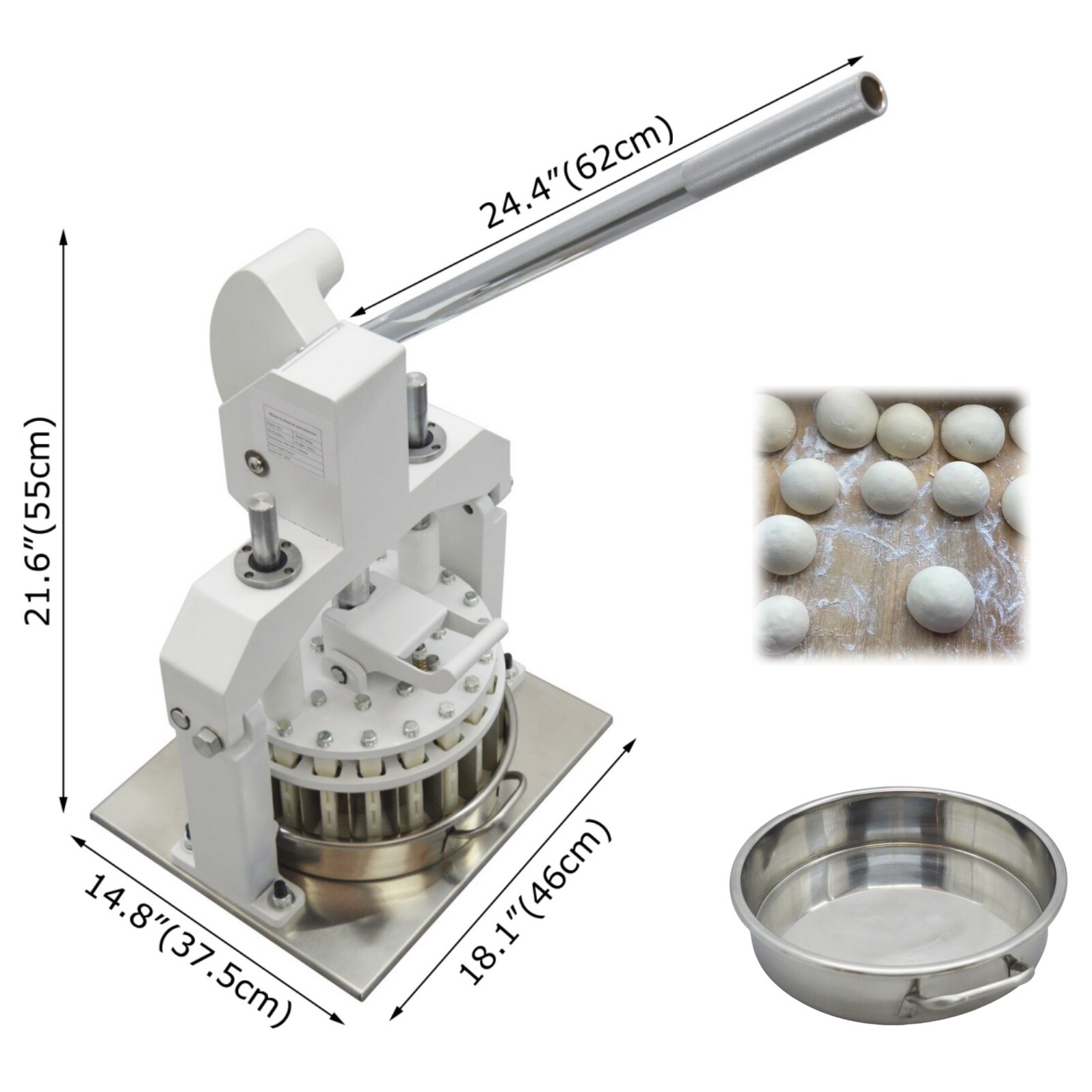 Commercial Table Top 40PCS Manual Dough Dividing Machine 0.95oz-5.08oz