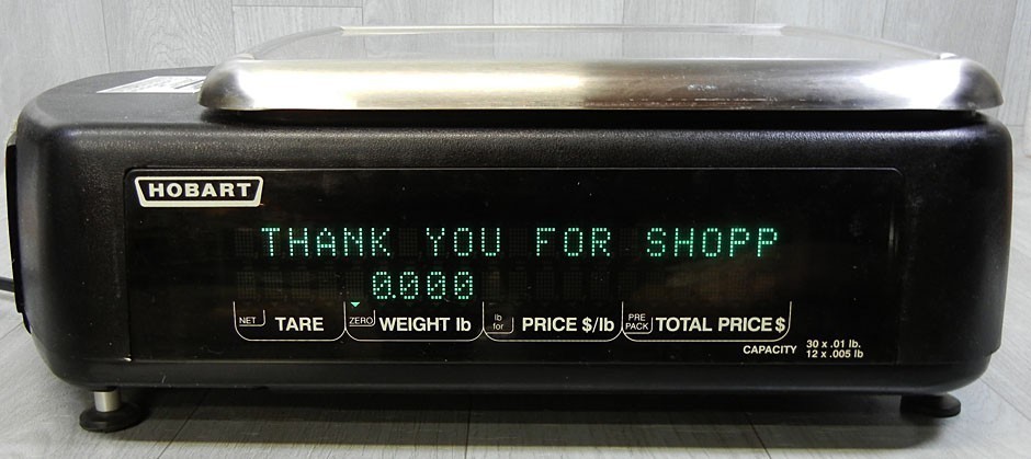 Hobart HLX Suffix 4W Grocery Deli Food Scale with Printer – Unknown Supervisor