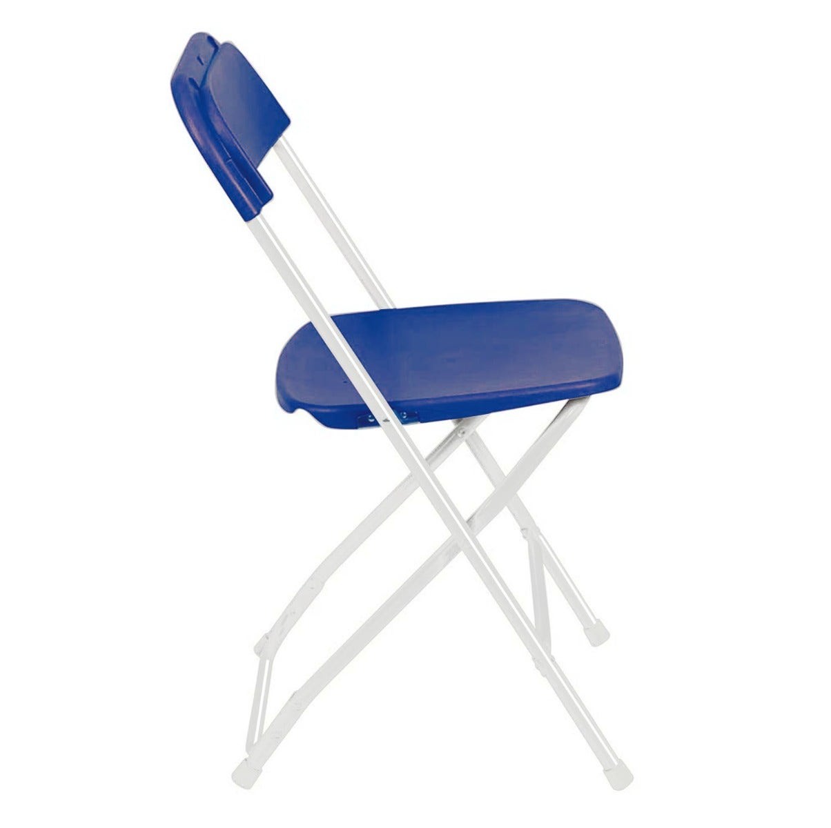 Plastic Folding Chairs Blue 4 Pack Indoor Outdoor Event Party 700 lb Capacity