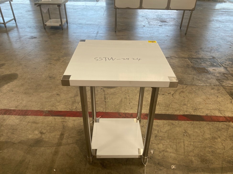 NEW 24 x 24 x 34 All Stainless Steel Prep Table Commercial Kitchen Equipment NSF