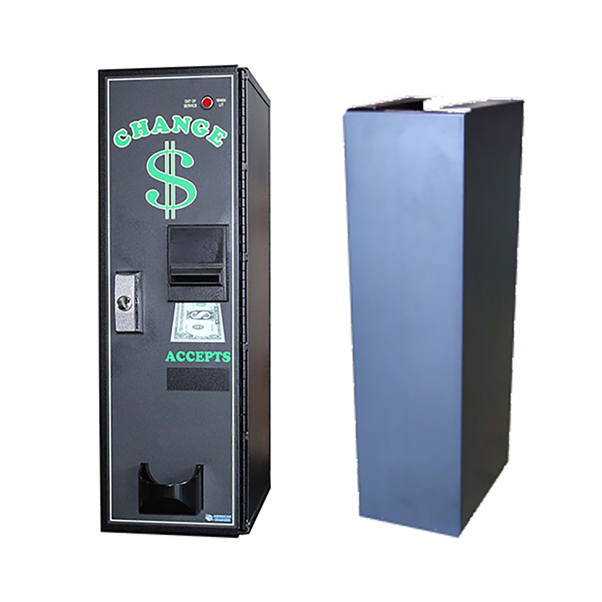 American Changer AC1001 Front Load Banknote Changer with Vending Base
