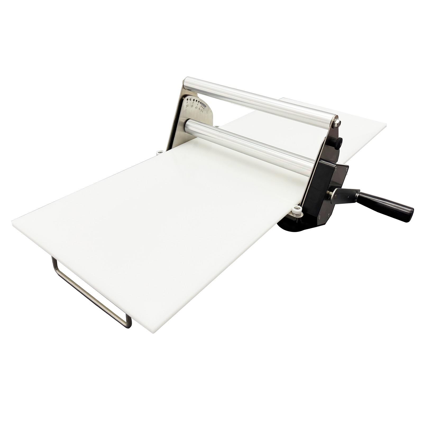 Manual Stainless Steel Pastry Machine Dough Sheeter Bakery Food-grade PP Belt