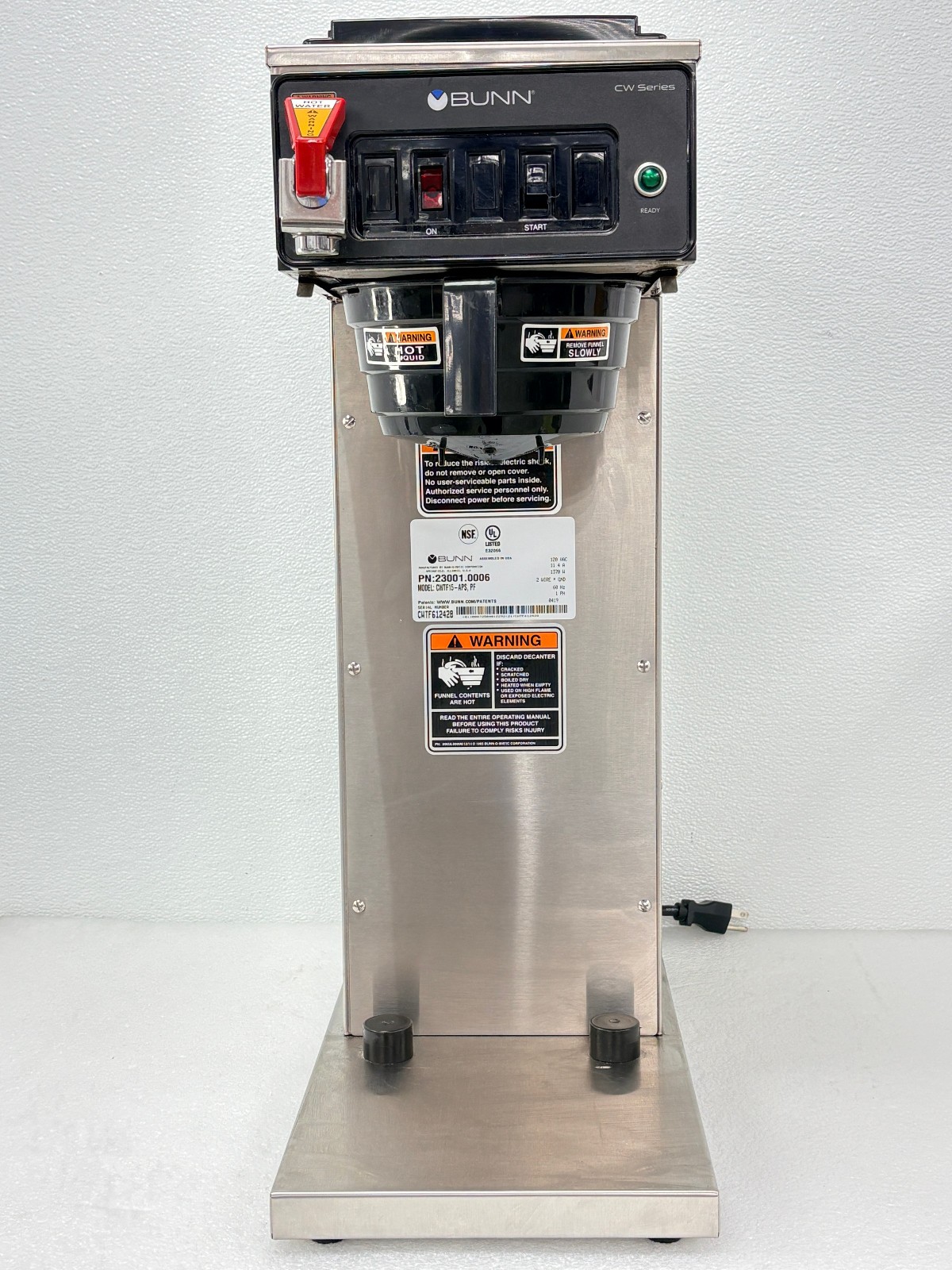 PRE OWNED | BUNN CWTF15-APS / 23001.0006 Automatic Airpot Coffee Brewer – Silver