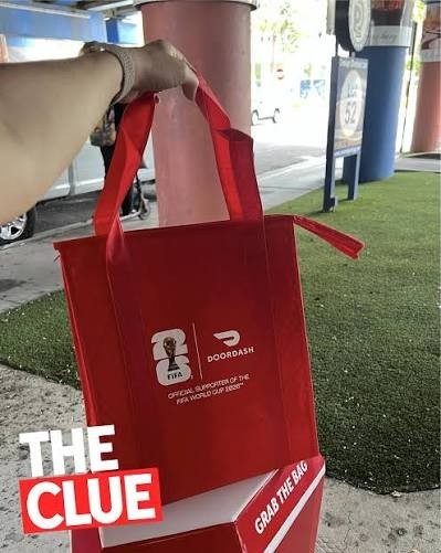 DoorDash FIFA World Cup 2026 Insulated Food Delivery Bag Tote Red