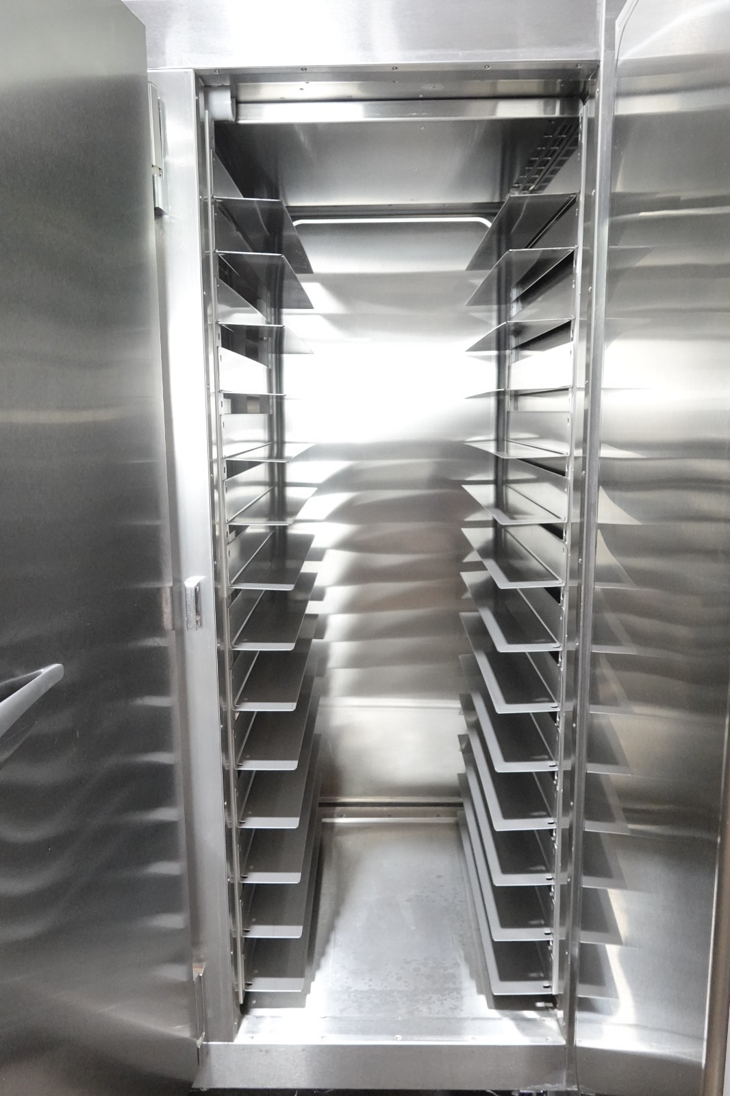 NEW TRAULSEN THREE SECTION SELF-CONTAINED PASS-THRU REFRIGERATOR MODEL RHT332NPU