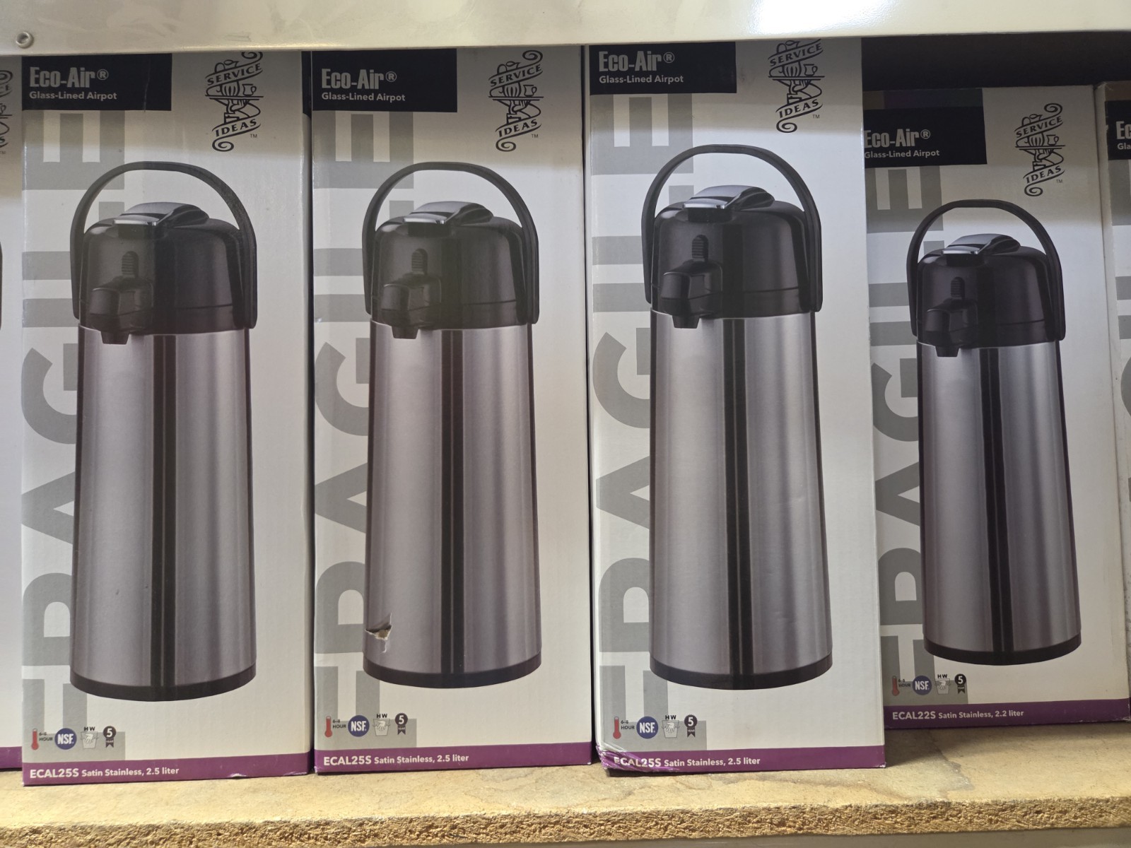 USED Service Ideas 2.5L Stainless Steel Air Pot ONE (1) AIR POT ONLY