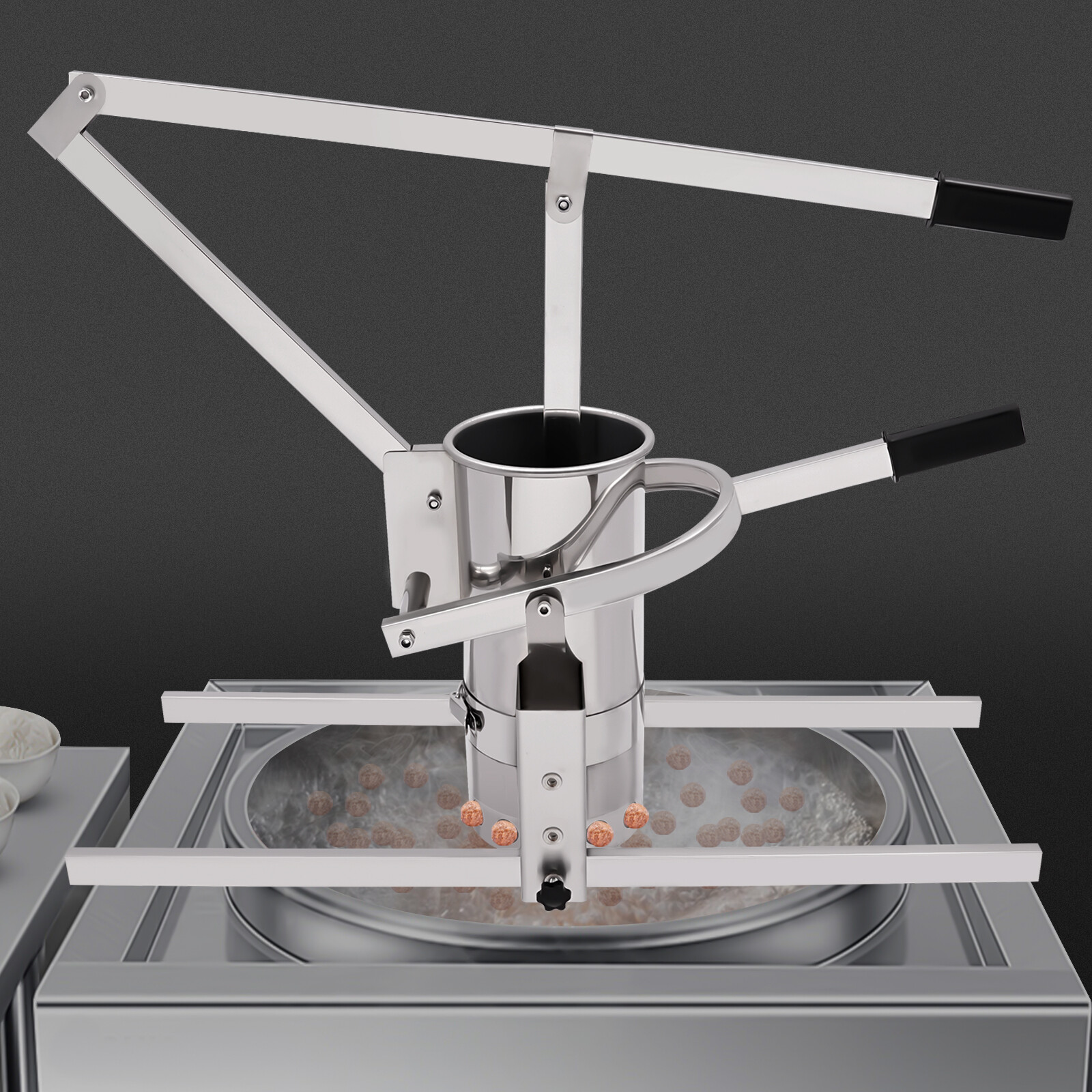 Manual Adjustable Meatball Maker Machine Fish Pork Beef Meatball Making Device