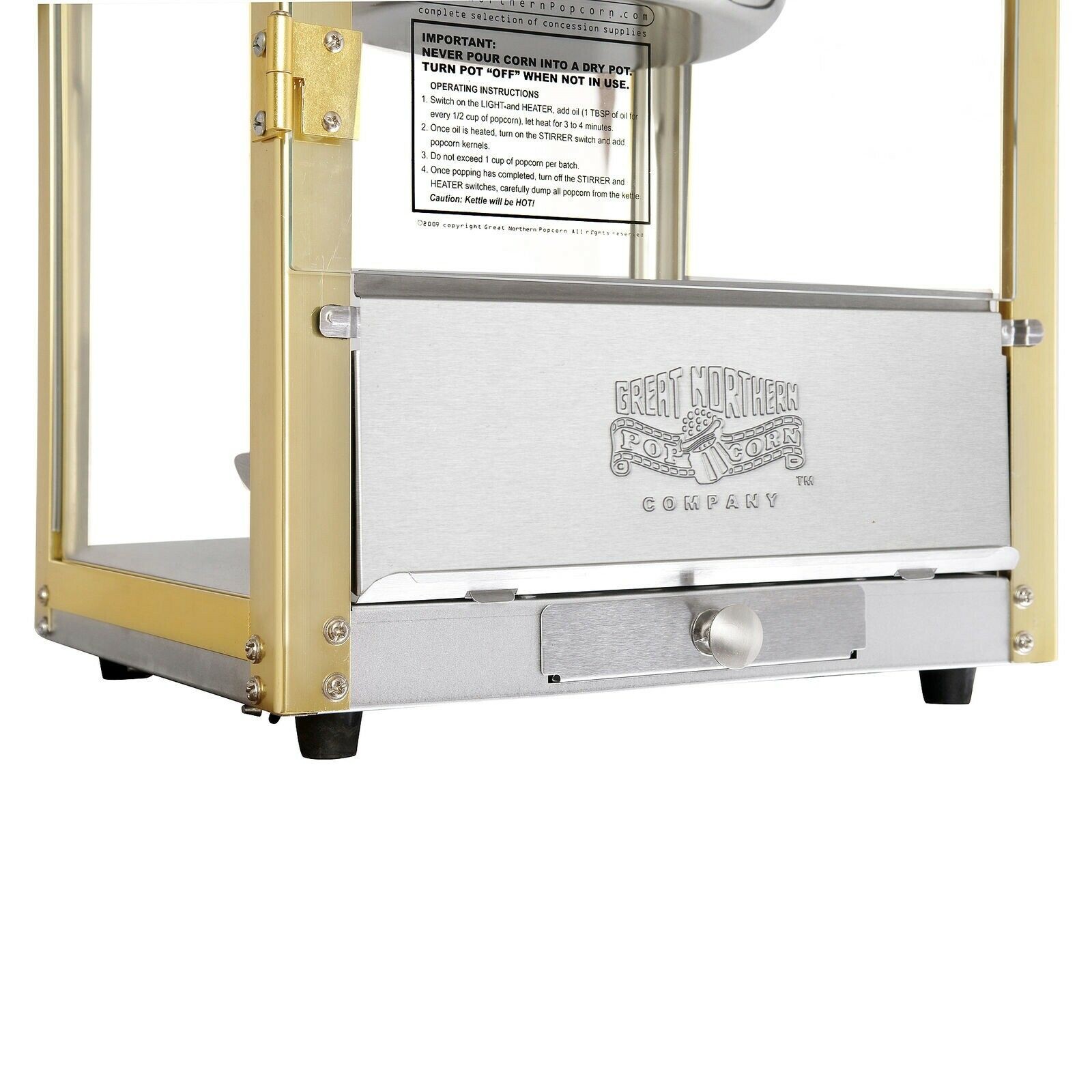 Matinee Style Popcorn Popper and Cart Concessions Commercial Machine 8 Ounce Oz