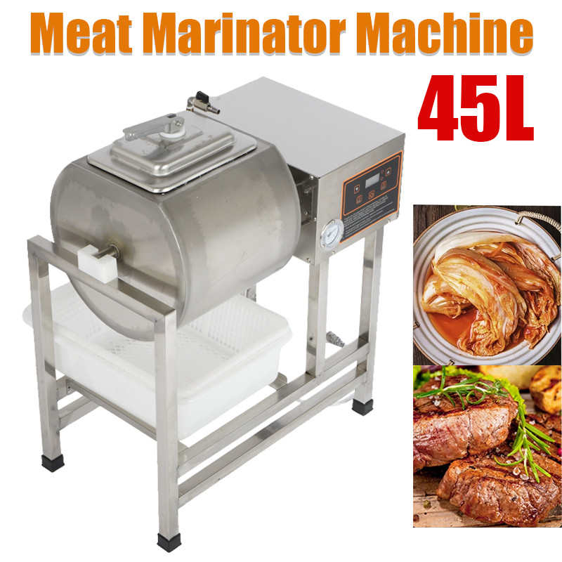 45L Meat Vacuum Tumbler Marinator Vegetable Chicken Beef Rotation Curing Machine