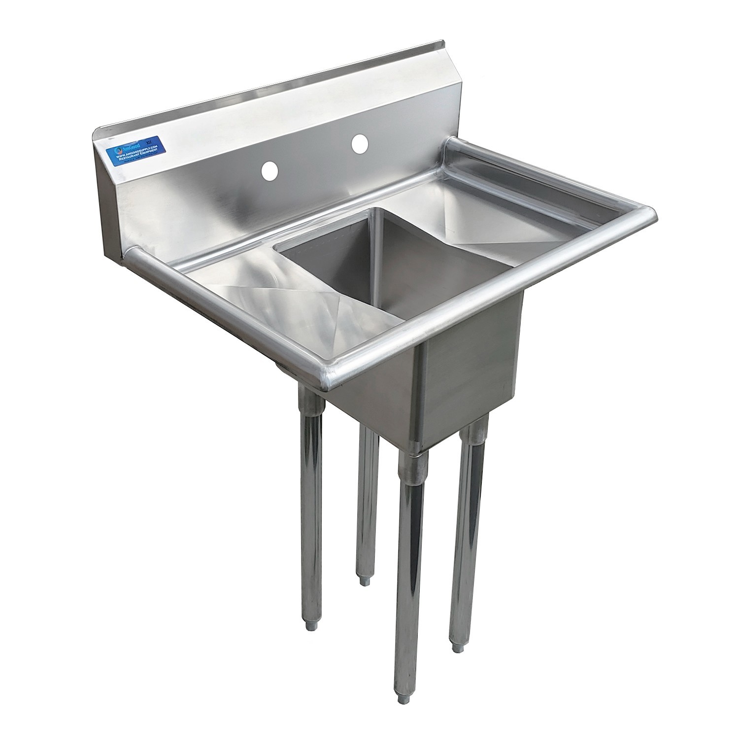 30 in. x 20 in. Stainless Steel One Compartment Sink with 14 in. x 10 in. Bowl