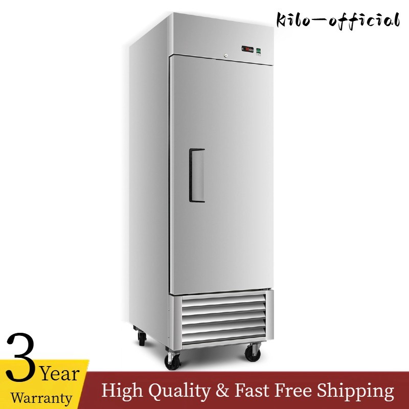 27″ Commercial Refrigerator 23Cu.ft 1 Solid Door Reach-In Upright Fridge Storage