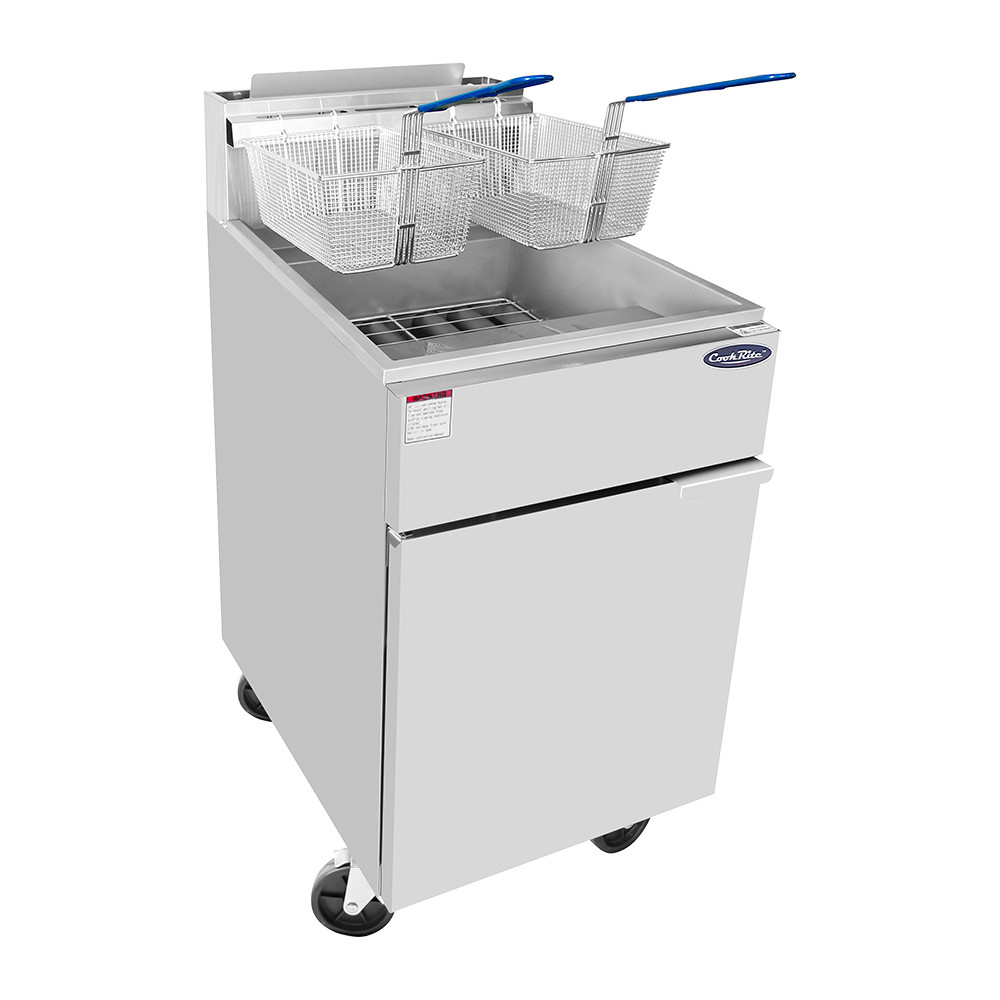 ATOSA ATFS-75 Commercial 5 Tube Stainless Steel Floor Deep Fryer 15000BTU 75 lbs