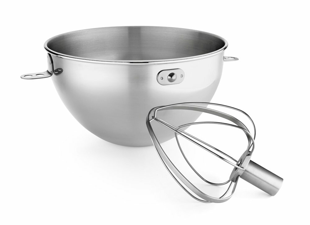 KitchenAid KN3CW 3-Qt. Stainless Steel Bowl & Combi-Whip – Fits Bowl-Lift mod…