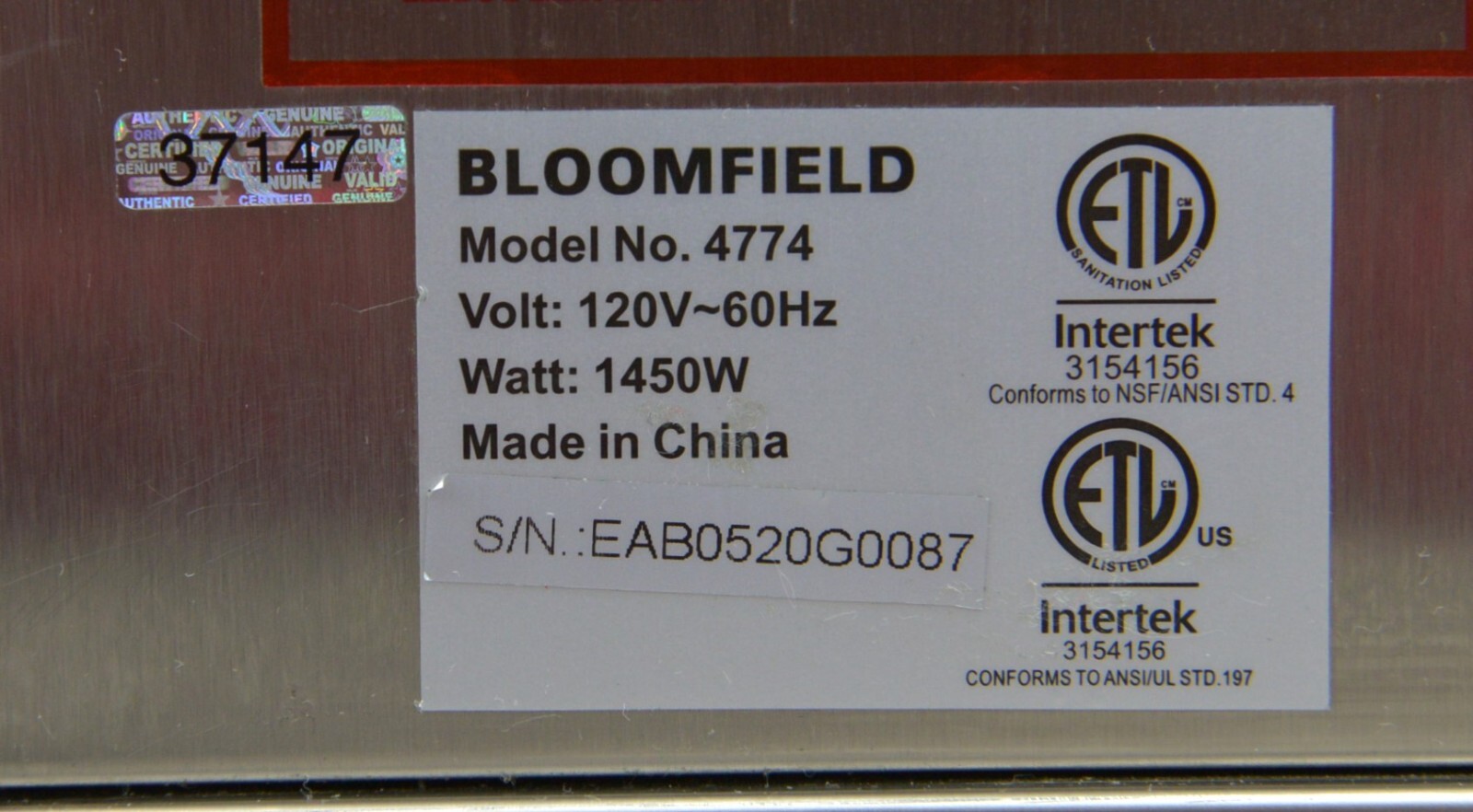 Bloomfield Eco Brewer 4774 Airpots Style Coffee Brewer