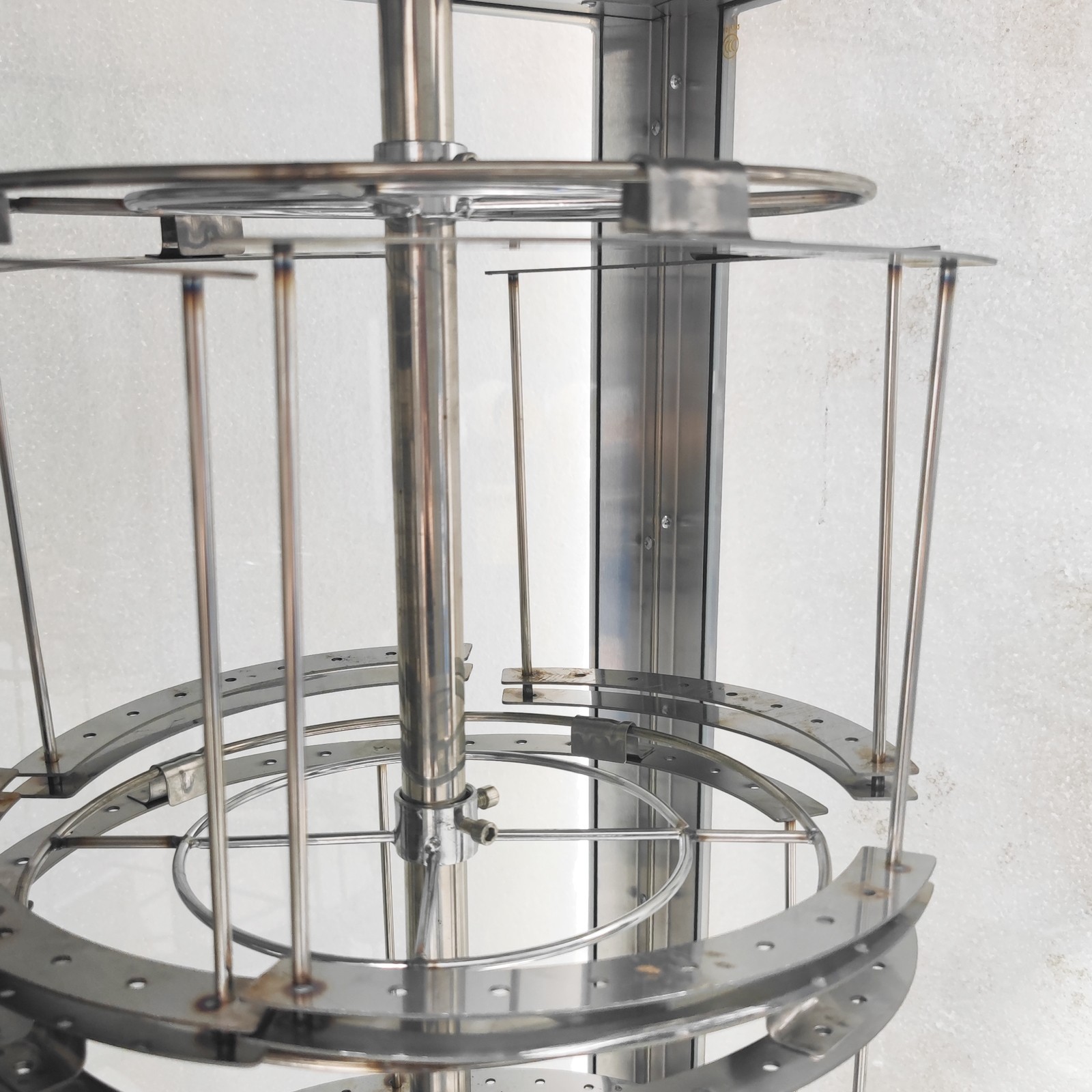 LPG Gas Chicken Rotisserie Machine Chicken Duck Rotary Oven 360°Rotating 110V