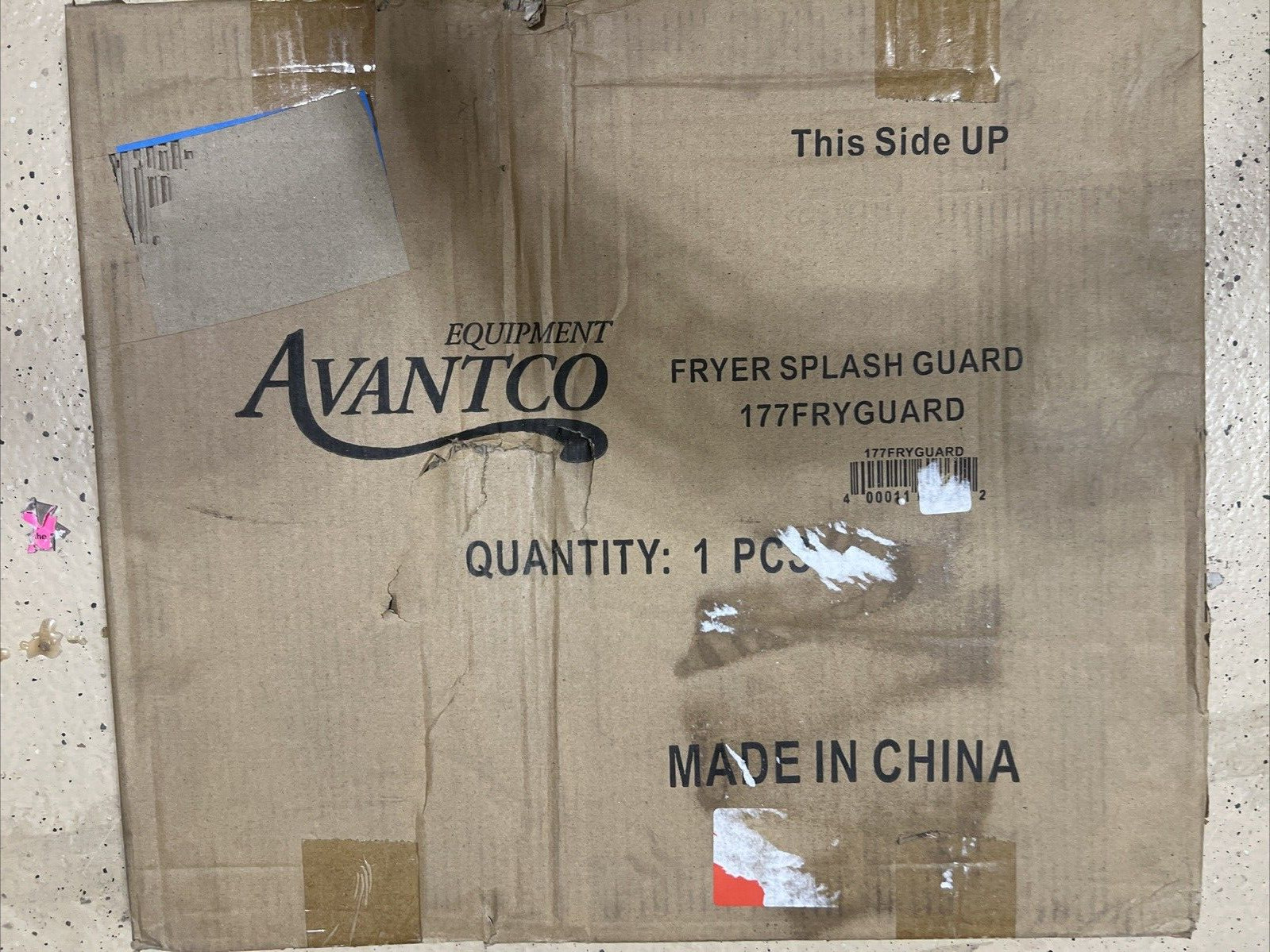 Avantco 177FRYGUARD 18 Gauge Stainless Splash Guard