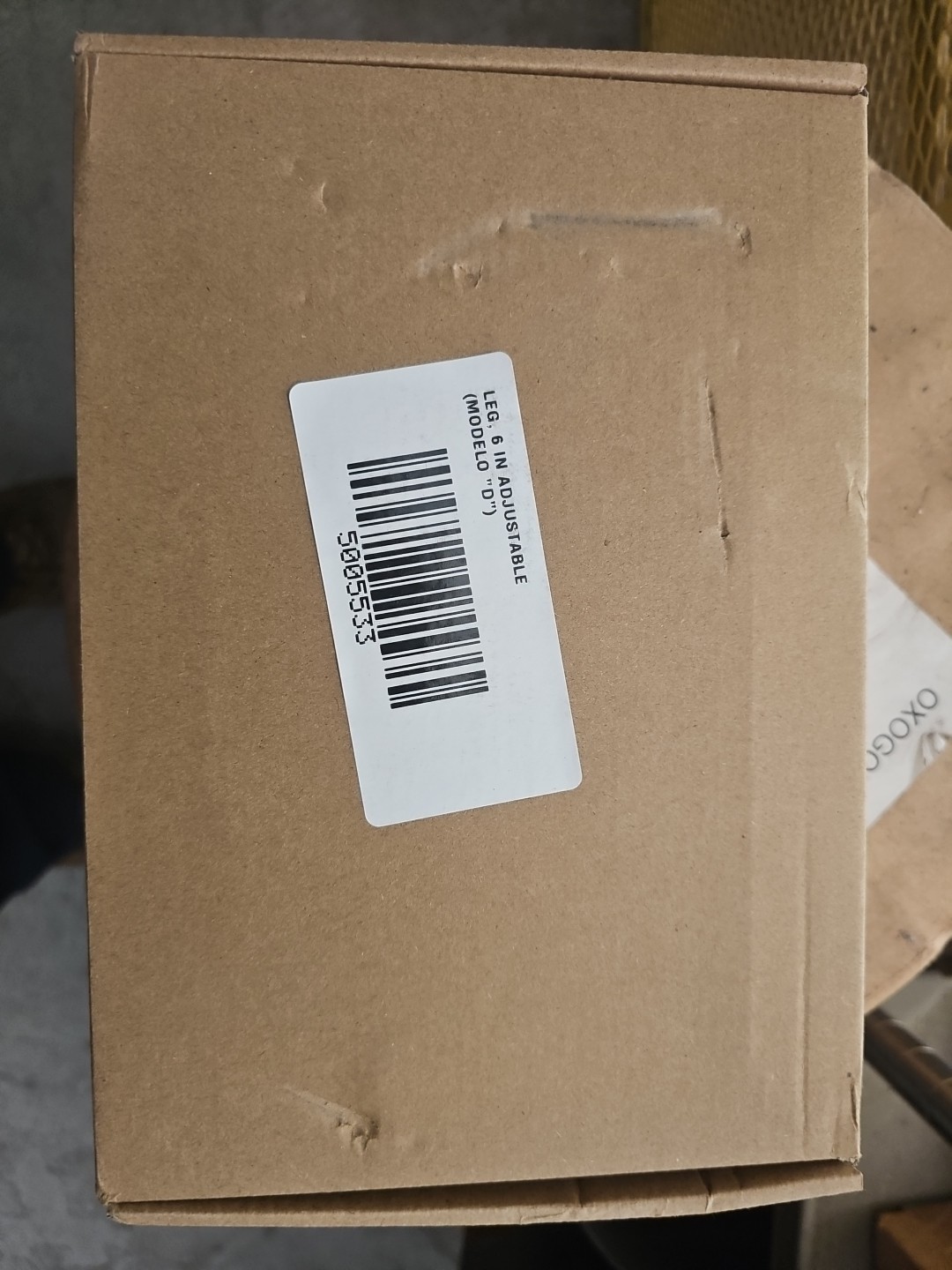 Manitowoc 5005533 OEM 6″ Single Adjustable Stainless Steel Ice Bin Leg