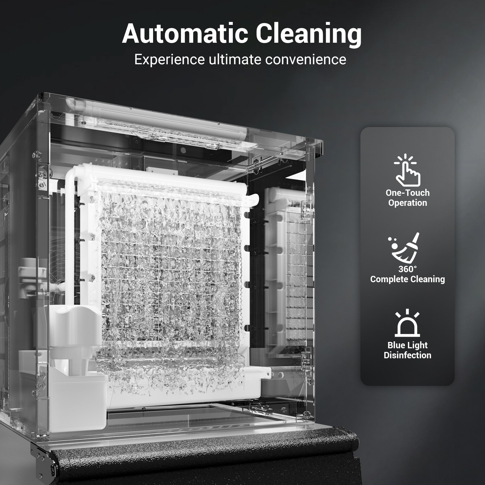 Commercial Ice Maker Machine 680lbs/24h Large Capacity 560lbs, 234pcs Ice Cubes