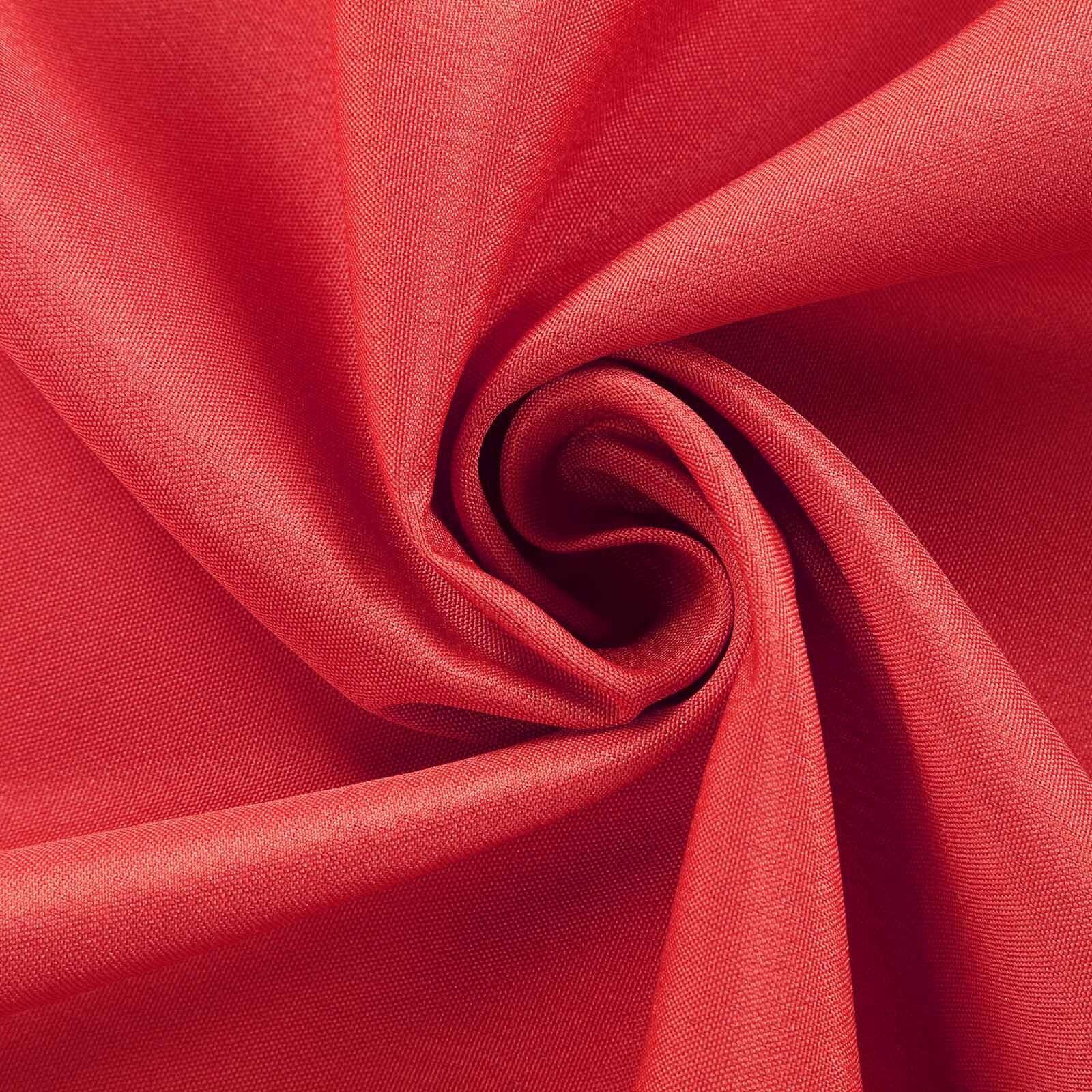 Red 17 feet POLYESTER PLEATED TABLE SKIRT Tradeshow Wedding Catering Supplies