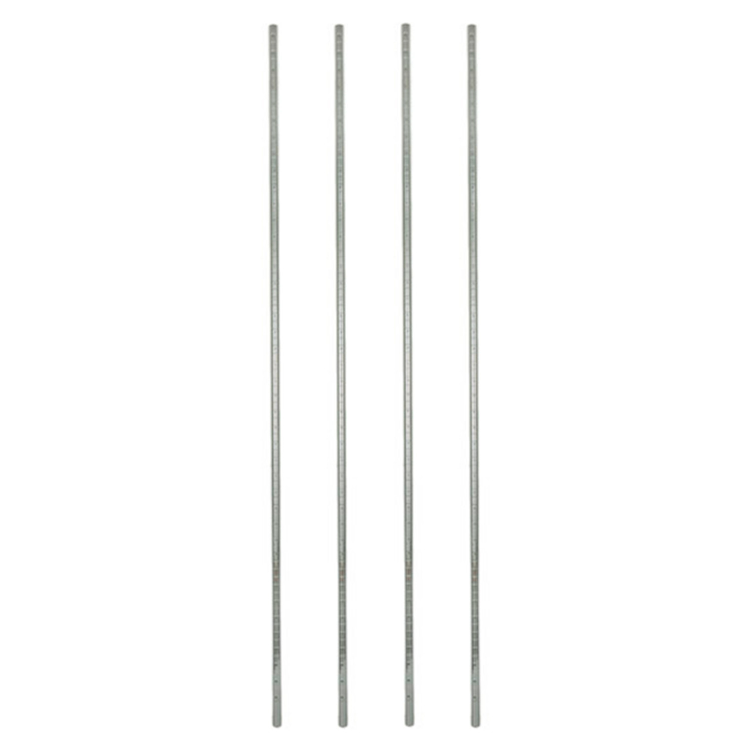 (4-Pack) 86″ NSF Chrome Metal Wire Mobile Shelves Post Stand for Shelving Unit