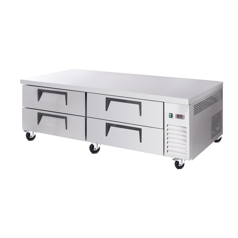72″ Chef Base Refrigerator Commercial Drawer Prep Table Refrigerator 16 Cu.Ft