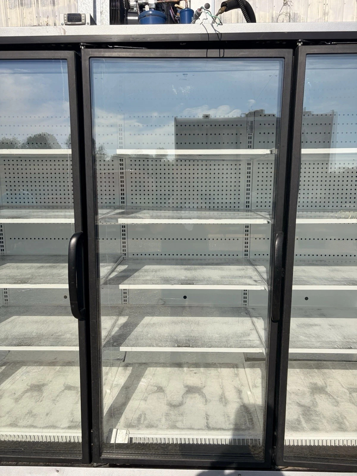 Hussmann RFL4 4 Door Glass Freezer Merchandiser Low Temp Display Case