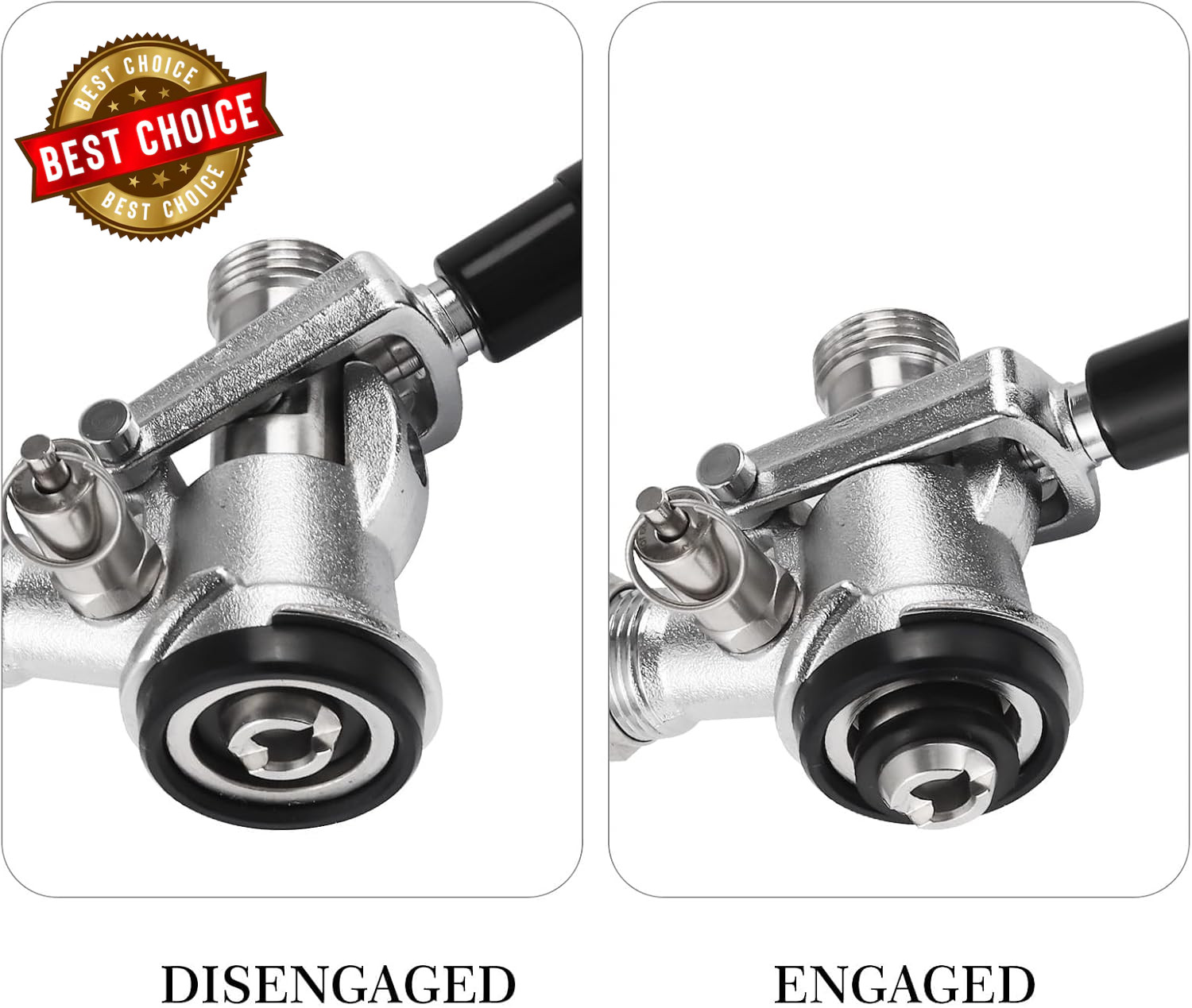 Keg Coupler 304 Stainless Steel Probe Sankey Keg Coupler D System Keg Tap for Ke