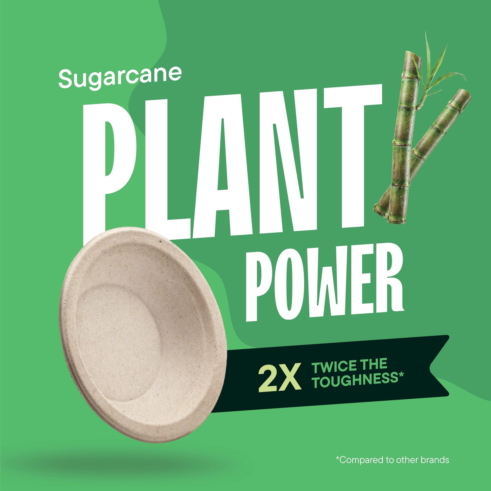 Stack Man Paper Bowls, 100% Compostable Disposable Soup 12 oz. Brown