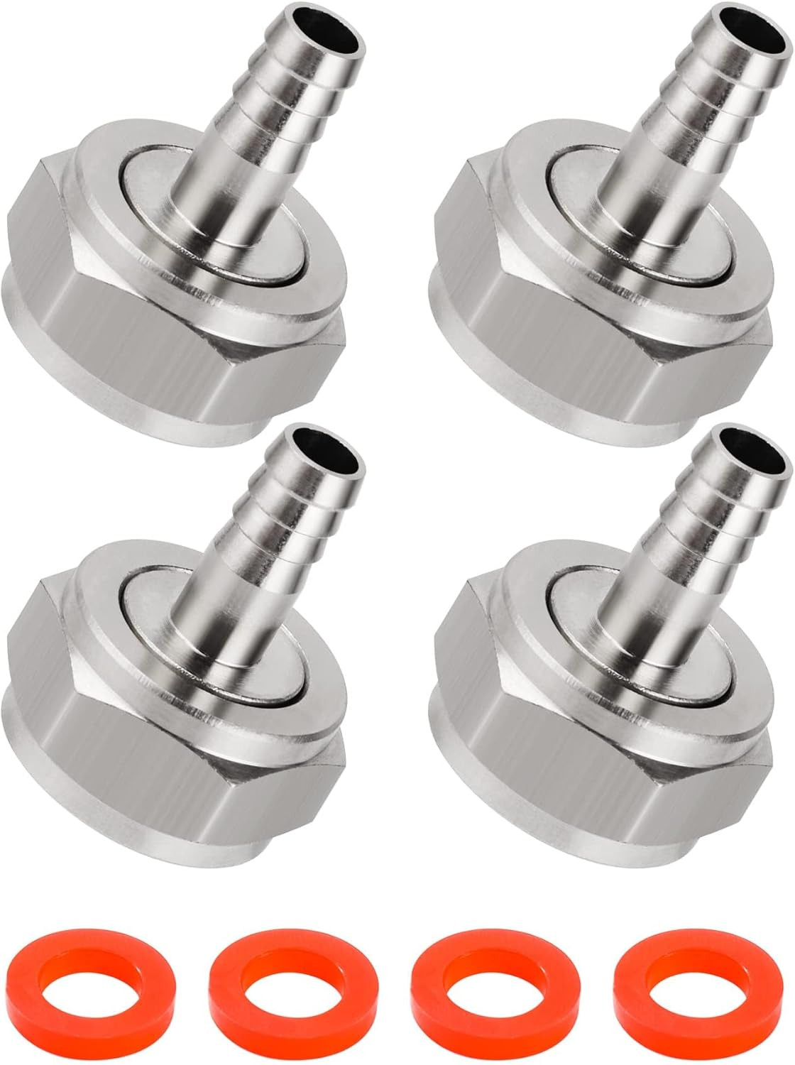 Keg Coupler Barb Connector 5/16» Beer Barb G5/8 Thread Hex Nut Beer Keg Coupler