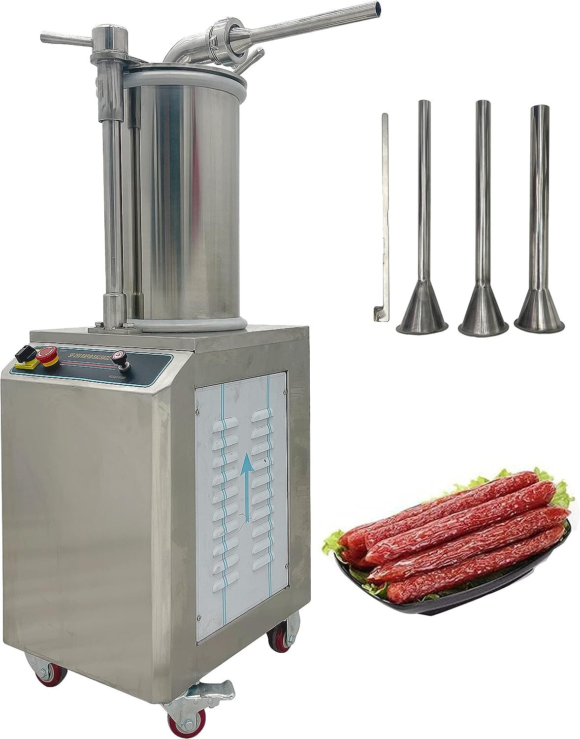 Hydraulic 26L Automatic Sausage Stuffer Maker 110V Sausage Filling Machine