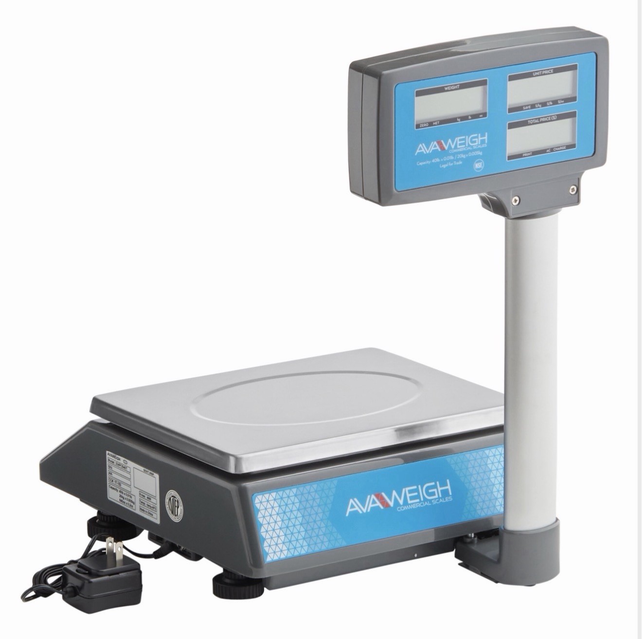 AvaWeigh 334PCS40T 40 lb. Digital Price Computing Scale- Brand New