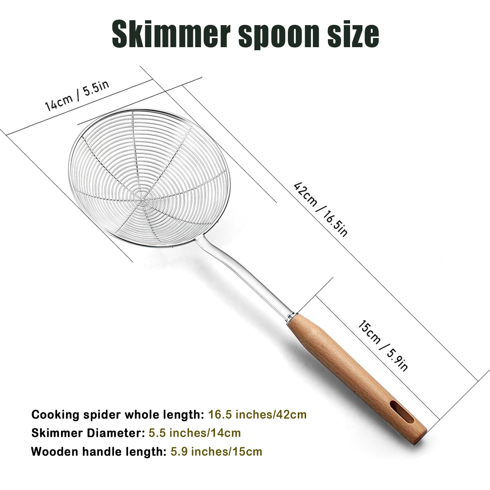 IQCWOOD Wooden Spoons for Cooking – 6 Pcs Teak Kitchenware
