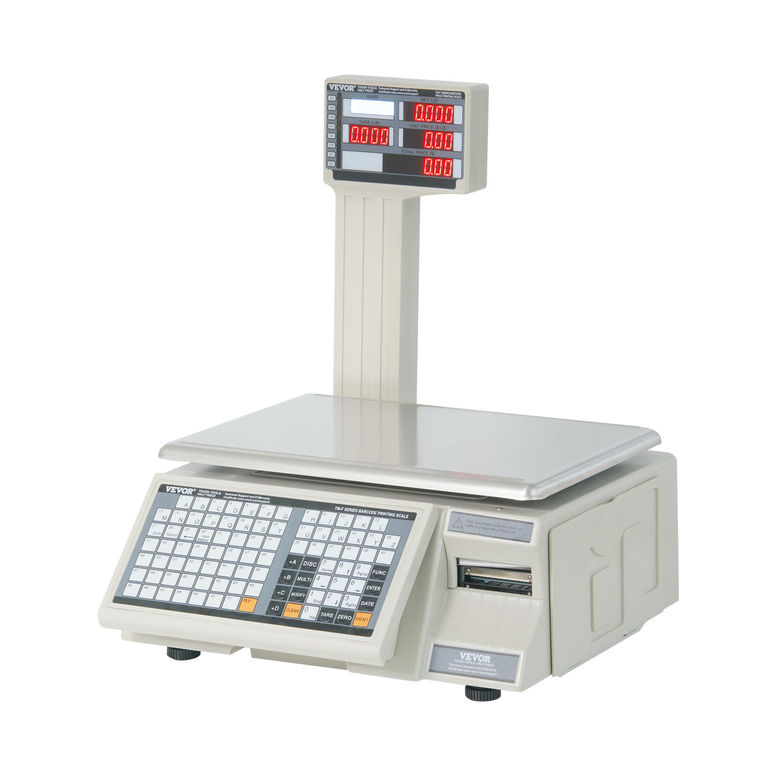 VEVOR 66Lbs 30KG Electronic Price Computing Scale Commercial Food Meat Weighting