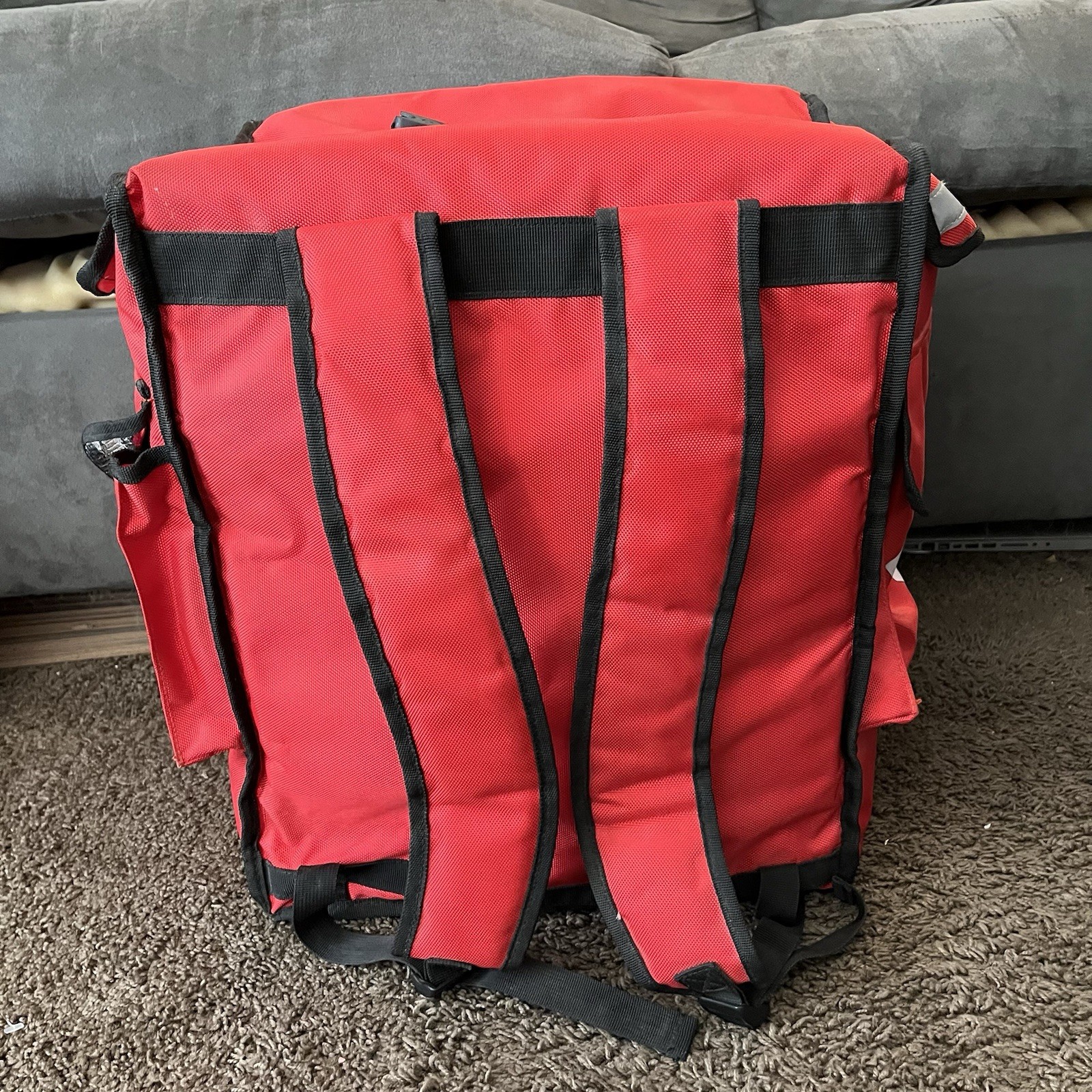 Doordash Insulated Delivery Backpack Thermal Cooler Food Bag Red