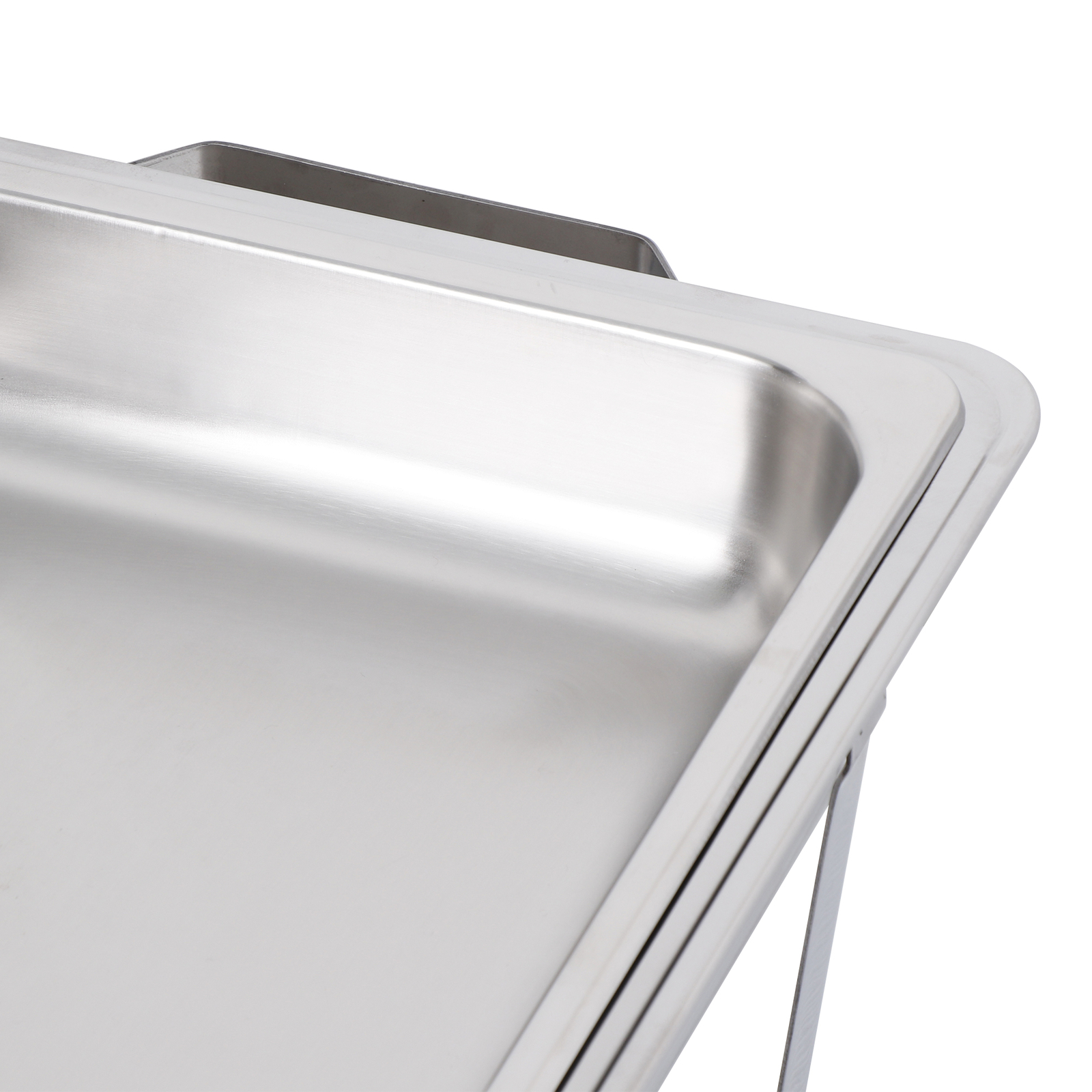 Chafing Dish Buffet Set 4 Pack 8Qt Stainless Steel Chafer w/Fuel Holder Sliver