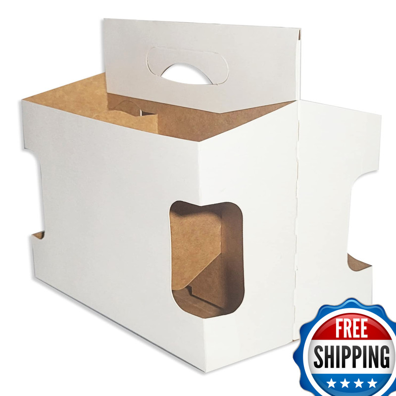 6 Pack Cardboard 12 Oz Beer/Soda Carrier By C-Store Packaging Pack Of 24 In