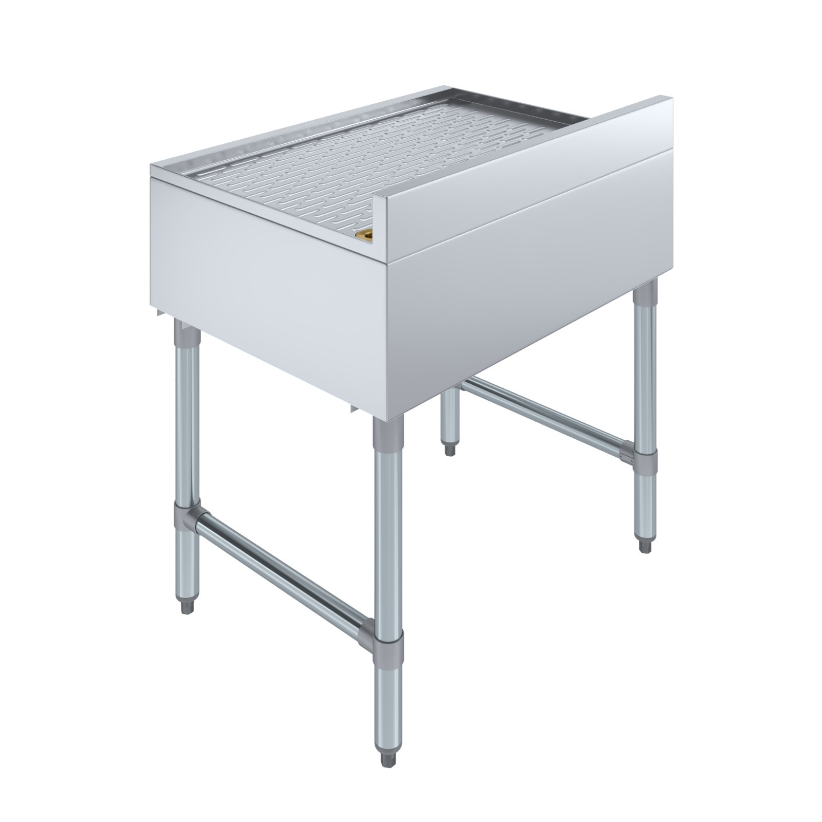 AmGood 30 in. x 22 in. Stainless Steel Underbar Drainboard