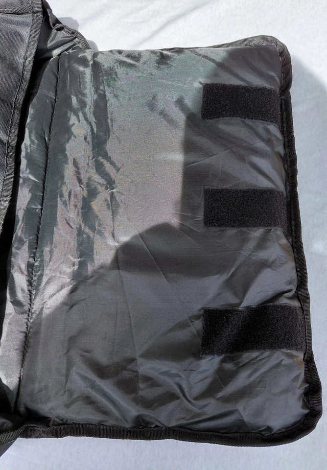 Pizza Insulated Delivery Bag Hot Thermal Delivery Car Carrier Large Black 19×22″