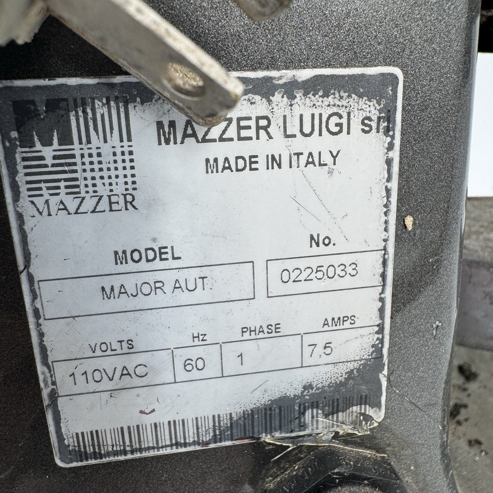 Mazzer Major AUT Commercial Espresso Coffee Grinder 120V Made in Italy