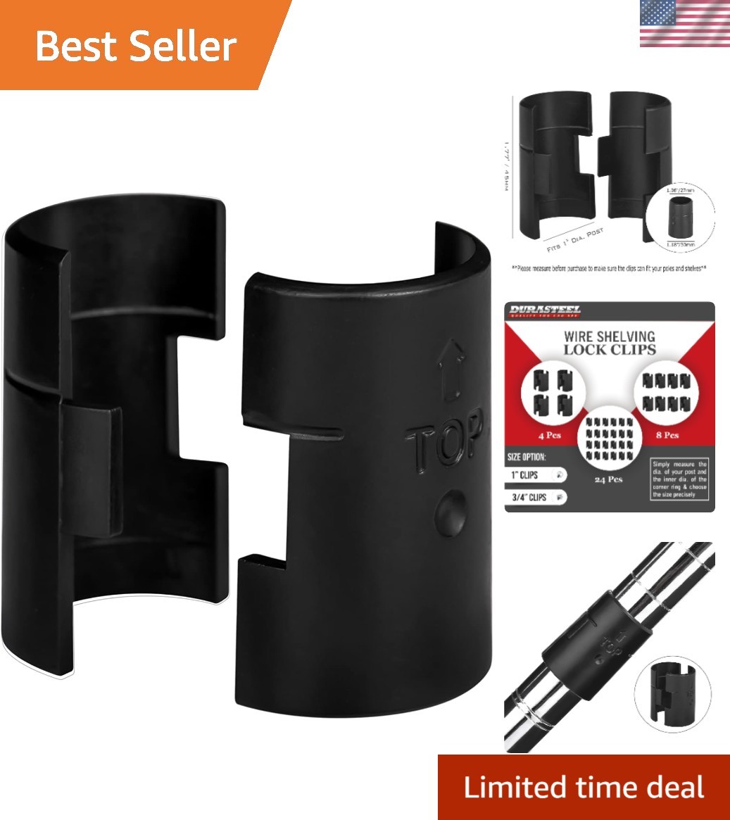 24 Pcs Wire Shelving Locks – Fits Various Brands