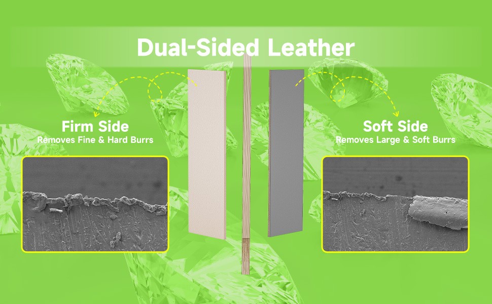 leather strop for knife ening preload with diond polishing