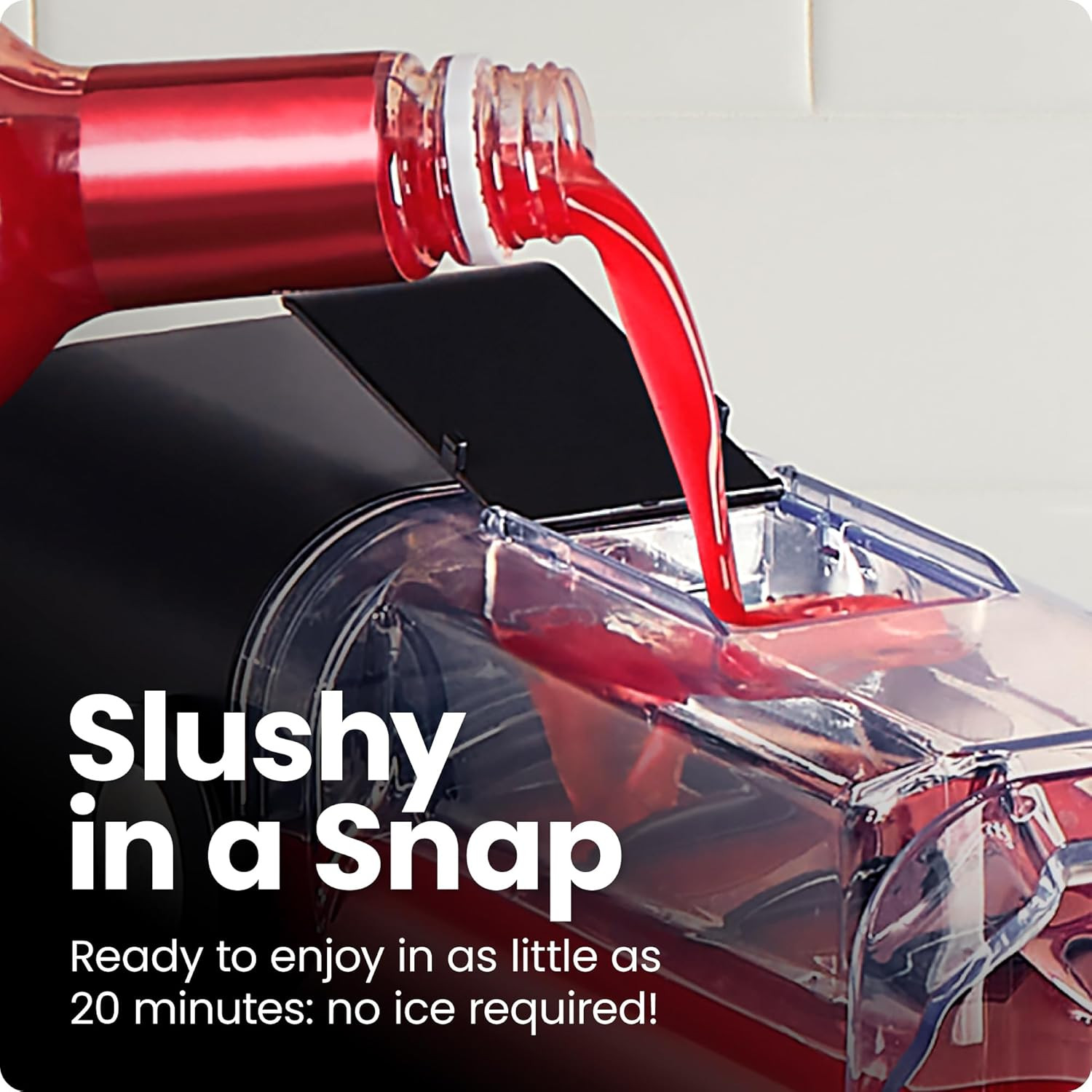 by Chefman Slush-Ease 68Oz Slushie Machine, 48Oz Liquid Capacity Frozen Drink Ma